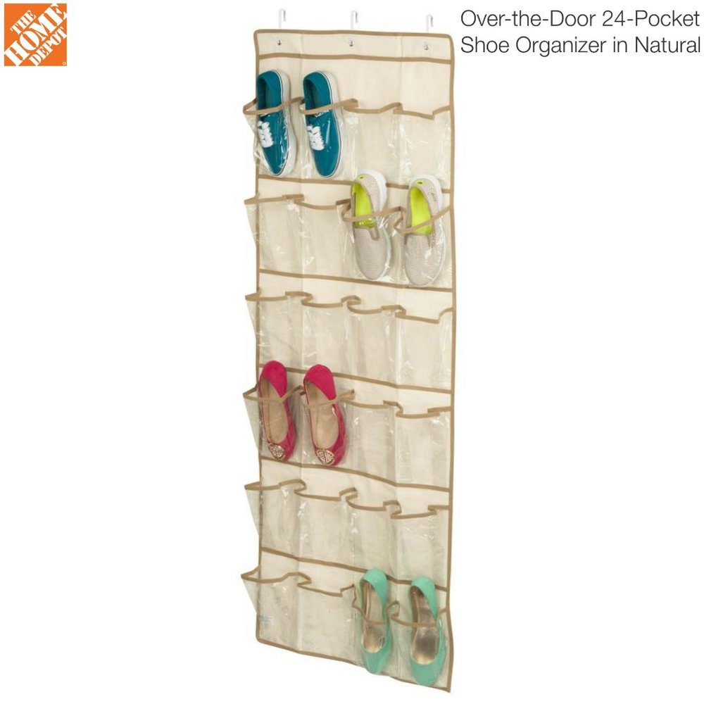 24-Pocket Over-Door Shoe Organizer from Home Depot